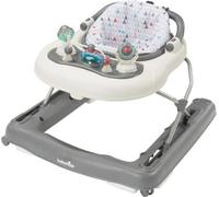 BABYMOOV Trotteur-Pousseur bébé - Evolutif - Pliage compact - Musical, Zinc