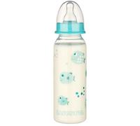 babynova Ensemble de Biberons 240ml (3 pièces) avec tétine en silicone à débit moyen anti-colique pour nouveau-nés - Fabriqué en Allemagne - Sans BPA - Poissons