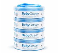 BabyOcean - Nouvelle recharge pour système d'élimination des couches Tommee Tippee compatible avec Twist&Click et Sangenic TEC. Le sac a 7 couches Anti-odeur et mesure 10 mètres de long (4 recharges)