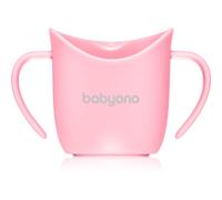 BabyOno Be Active Ergonomic Training Cup tasse d’apprentissage avec supports Pink 6 m+ 1 pcs