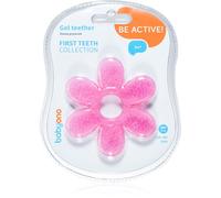 BabyOno Be Active Gel Teether jouet de dentition Flower Pink 1 pcs