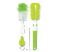 BabyOno Brosses pour biberons et tétines avec poignée amovible Vert