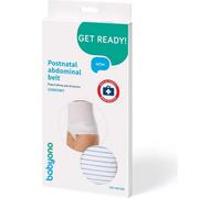 BABYONO | Ceinture abdominale postnatale Comfort XL - Blanc - Soutient après l'accouchement - Confortable et sûre
