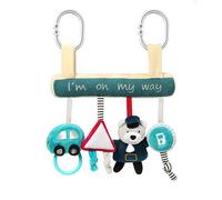 BabyOno Jouet éducatif suspendu pour poussette I'M ON MY WAY, bleu/beige