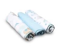 BabyOno Natural Bamboo Diapers Blue couches en tissu 70x70 cm 3 pcs