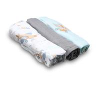 BabyOno Natural Bamboo Diapers Blue-Grey couches en tissu 70x70 cm 3 pcs