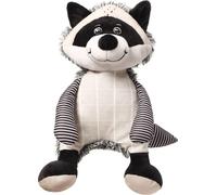 BabyOno Peluche avec hochet Racoon Rocky Raccoon, noir et blanc