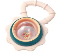 BabyOno Rattle With Teether 3m+ jouet de dentition avec hochet Flower 1 pcs