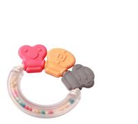 BabyOno Rattle With Teether 3m+ jouet de dentition avec hochet Shapes 1 pcs
