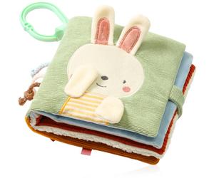 BabyOno Reversible Sensory Cloth Book 0m+ livre d’éveil contrasté Nature 1 pcs