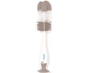 BabyOno Take Care Brush for Bottles and Teats brosse de nettoyage 2 en 1 Grey 1 pcs