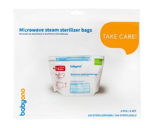 BabyOno Take Care Microwave Steam Sterilizer Bags sachets stérilisants pour four micro-ondes 5 pcs