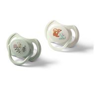 BabyOno Take Care Symmetrical Silicone Soothers tétine Day & Night 6-18m+ 2 pcs