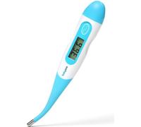 BabyOno Thermomètre numérique à embout souple - blanc/bleu