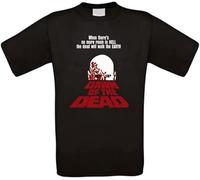 BabyPaper Dawn of The Dead Zombie Horror Cult Movie Men's T-Shirt Black L