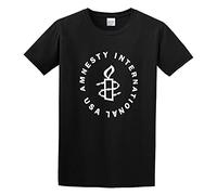 BabyPaper Design Amnesty International Logo O Neck Men T-Shirt Black S