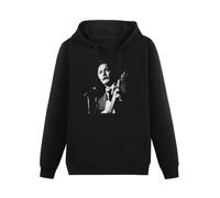 BabyPaper Georges Brassens Hoody Chanteur Francais Cotton Black Size to 3XL Guitare Black L