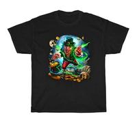 BabyPaper Leprechaun Horror Movie Graphic T-Shirt Unisex Cotton Black 3XL