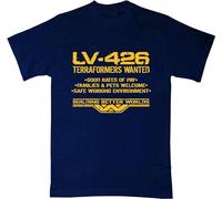 BabyPaper Men T Shirt - LV-426 Terraformers Wanted Outdoor Reunion Family Sweatshirt Concise T-Shirt Navy 3XL