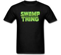 BabyPaper Men's Swamp Thing Logo T Shirt Black S