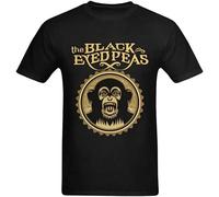 BabyPaper Men's The Eyed Peas Monkey T Shirt Black S