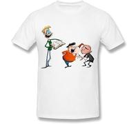 BabyPaper Men's The Ricky Gervais Show Animated Series T Shirt White L