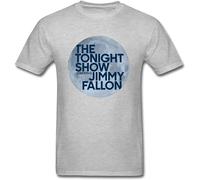 BabyPaper Men's The Tonight Show Starring Jimmy Fallon T Shirt Grey XL