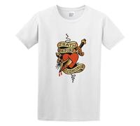 BabyPaper Sailor Jerry Tattoo Death Before Dishonor Men Adult Short Sleeve White M