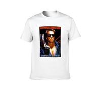 BabyPaper Terminator Movie Poster Arnold Enegger Laser Sight Men Adult Short Sleeve White XXL