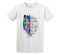 BabyPaper Wolf It Takes Strength to Tolerate The Pain Everyday Fibromyalgia Awareness Men Adult Short Sleeve White S