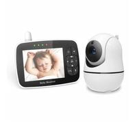 Babyphone 3.5\ Lcd - Rotation 360-2.4 Ghz - Caméra Zoom 1080p - Surveillance De Température - Berceuse -Vision Nocturne