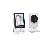Babyphone à très longue autonomie, batterie de 2100 mAh,Aiorber,écran qui s'allume à la détection de bruit,autonomie de 24 heures,écran de 2,8