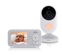 Babyphone Alecto DVM2028 - Caméra 2 8"" - Vision nocturne température 19h veille - Blanc/gris