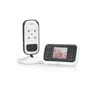Alecto DVM75 Babyphone avec caméra Moniteur 2,4" - Baby Monitor avec Alarme - Caméra intérieure pour votre bébé - Blanc/Anthracite