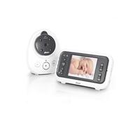 Babyphone Alecto Babyphone avec caméra et écran couleur 2.4 DVM-77 Blanc-Anthracite