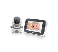 Babyphone avec caméra et écran couleur 4.3 DVM200M Blanc-Anthracite