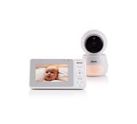 Babyphone avec caméra,grand écran couleur 4,3 et veilleuse DVM2043 Blanc
