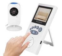 Babyphone avec ecran LCD couleur de 2,4 pouces, vision nocturne infrarouge, interphone bidirectionnel (prise britannique)