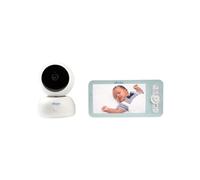 BEABA Écoute bébé Vidéo Zen Premium - Caméra rotative 360°, vision nocturne infrarouge