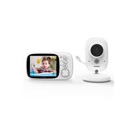 Markboard Babyphone Bébé Moniteur Numérique Caméra sans Fil Surveillance de Bébé Ecran LCD 3.2”VB603 Blanc