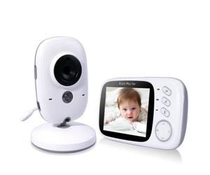 Babyphone Caméra, Cool&Fun Bébé Moniteur Vidéo Sans fil 3,2"" Écran LCD Couleur Ecoute Bébé Vidéo avec Caméra Vision Nocturne,VB603