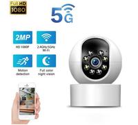 Babyphone Caméra Ecoute bébé -Vidéo Sans Fil Multifonctions - Double bande 2.4G et 5G- Caméra Bidirectionnel - Vision Nocturn-A2