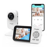 Babyphone caméra, écran IPS avec connexion sans fil directe, liaison smartphone WiFi, vision nocturne automatique, batterie 2500mAh, mode VOX, appel bidirectionnel, partage familial