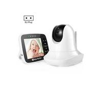 Babyphone Camera Ecran LCD 3.5 Pouces Vision Nocturne Audio Bidirectionnel Noir