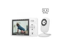 Babyphone Camera Sans Fil 3.5 Pouces Vision Nocturne Sécurité Audio Vidéo Noir