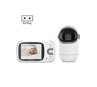 Babyphone Camera Sans Fil Ecran 3.2 Pouces Vision Nocturne Température Noir
