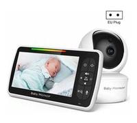 Babyphone Camera Sans Fil Vision Nocturne Surveillance Température Intercom 300m Noir YONIS Noir G