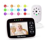 Babyphone Caméra Vidéo Bébé Moniteur - JASENX - 3.5 Inches LCD - Vision Nocturne - Surveillance Température