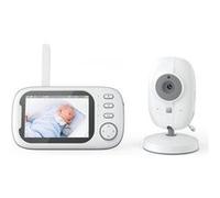 Babyphone Camera Vision Nocturne Écran 3.5 Pouces Alarme Température Lullabies Noir YONIS Noir G