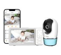 Babyphone CHILLAX CARE DM568 - Écran Candle 5" - Clavier EU - Surveillance bébé fiable Blanc